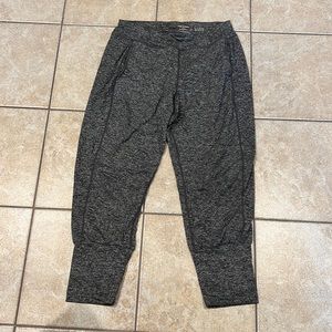 Sweaty Betty Gary Cropped Gray Yoga Jogger Sweatpants Size Small